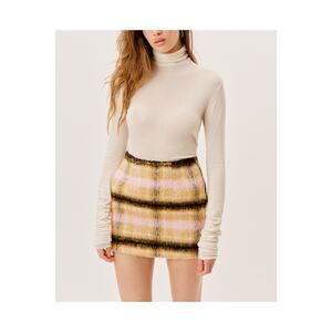 For Love & Lemons 'Rachel' Beige Mini Skirt Size S